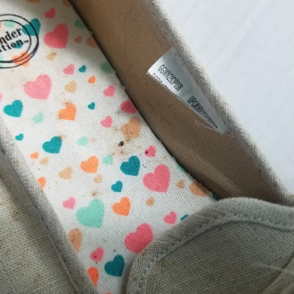 WONDER NATION GIRL'S CREAM FLATS WITH BOW SIZE 4 (PLEASE SEE ALL PHOTOS) - Picture 14 of 14